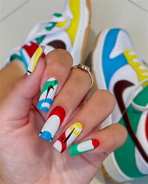 nagelstickers nike|nike nail designs summer.